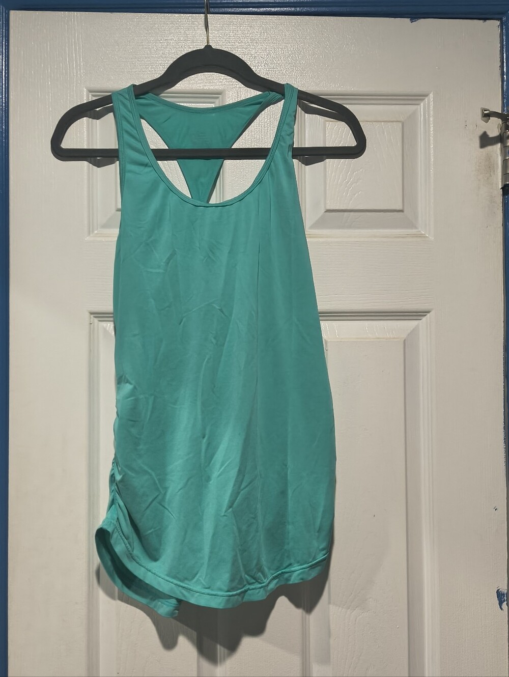 New Balance Mint Green Racerback Ruched Activewear Workout Tank Top Size Small
